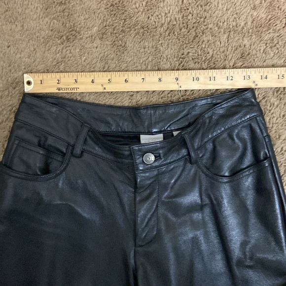 Wilson’s Leather Genuine Leather Lined Bootcut Jeans size 6 Moto Punk Party - Picture 9 of 11